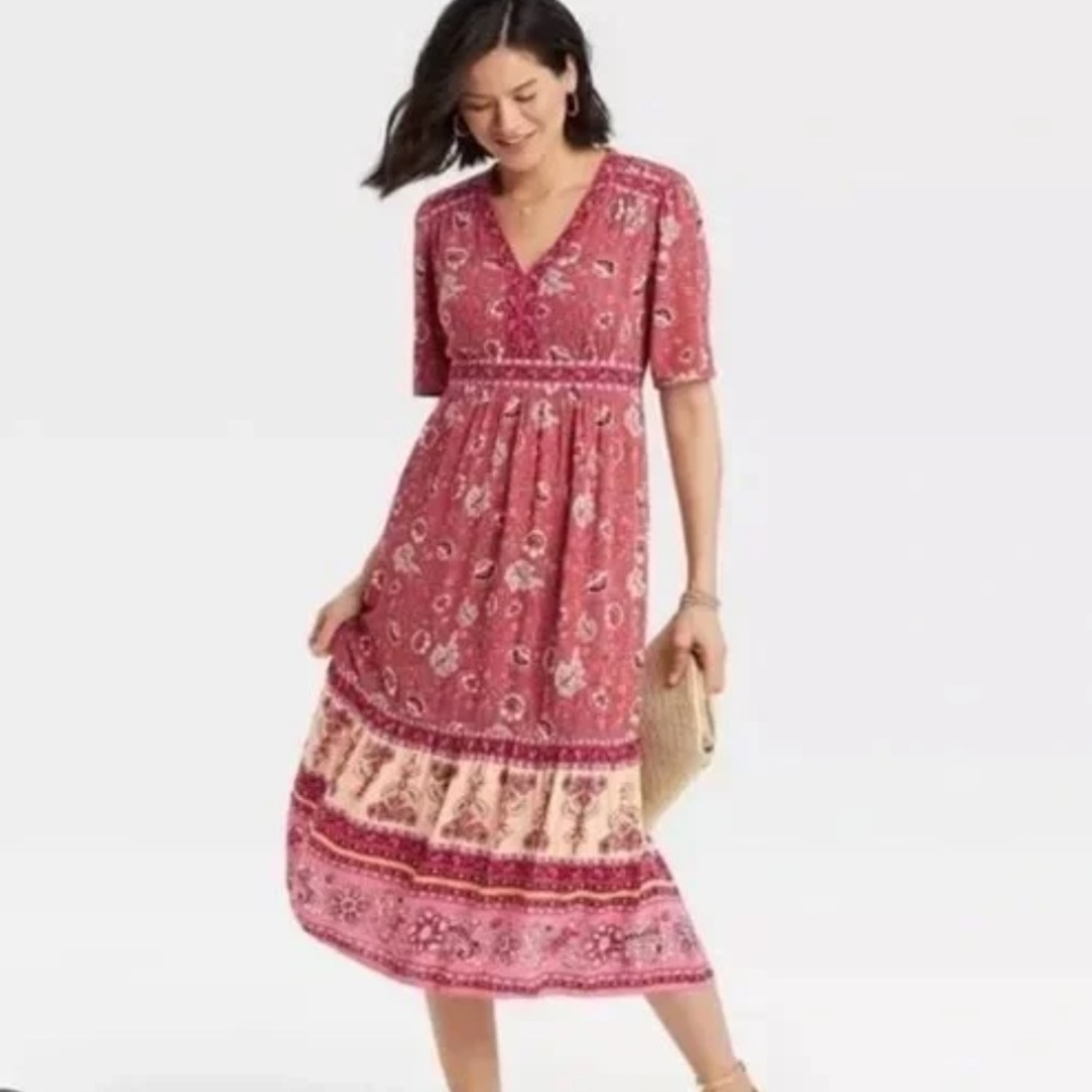 Knox Rose Floral Maxi Dress, Size Medium